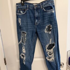 Distressed Blue Jeans Berkshire